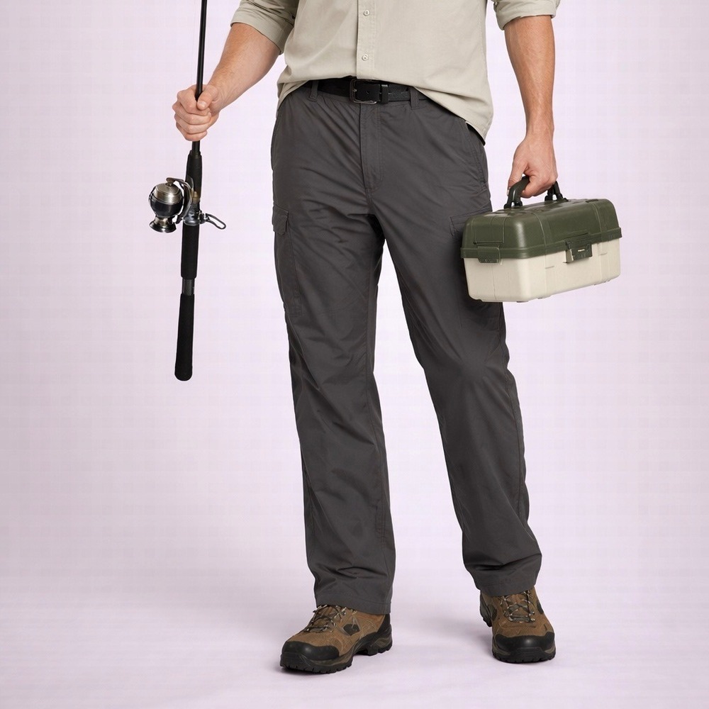 Men's Livebottom Lightweight Performance Outdoor Pants Gray 38x30